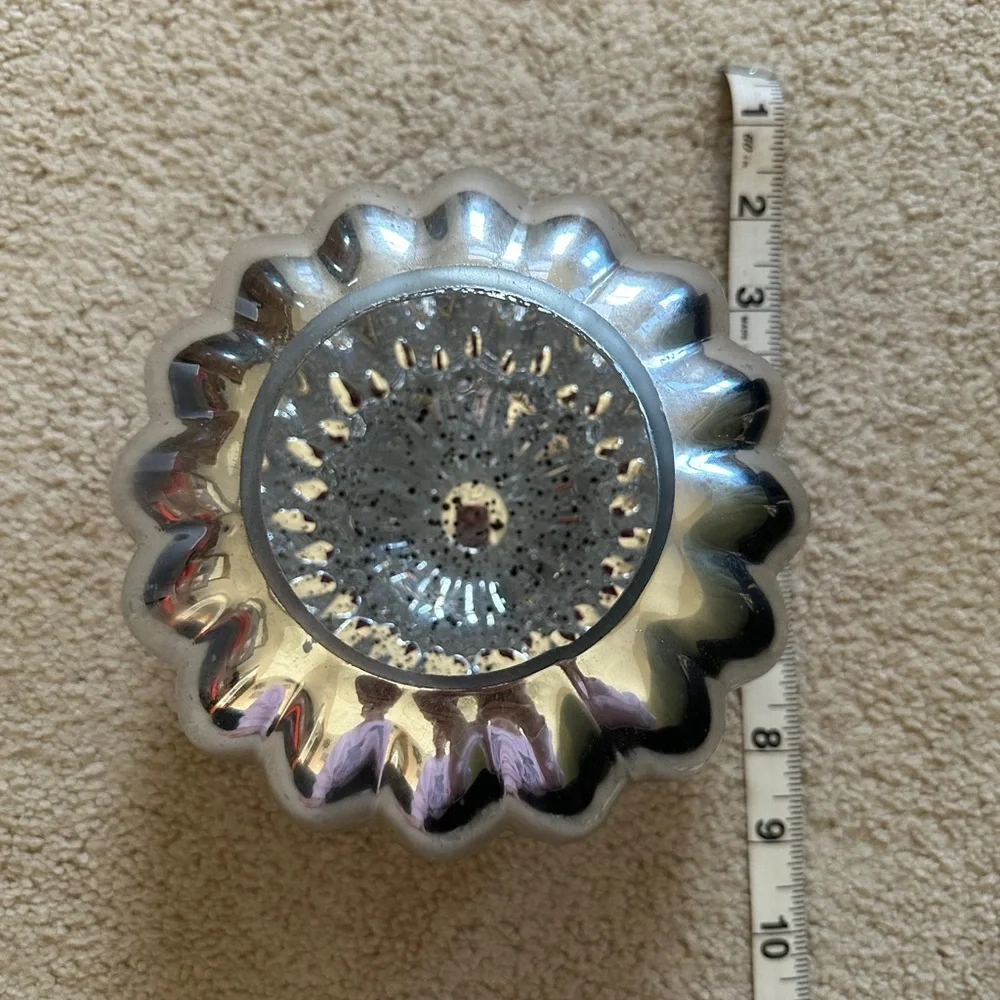 Silver Pumpkin-Shaped Vase